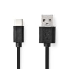 NEDIS - USB-Kabel 2.0 USB-A-St. USB-C-St. 480Mbps PVC 1m sw