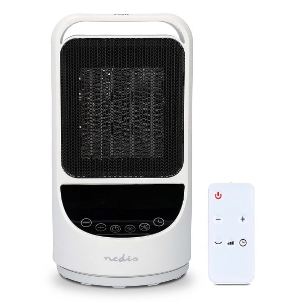 NEDIS - Keramik PTC Heizlüfter 800/1500W osz. WiFi Thermostat ws
