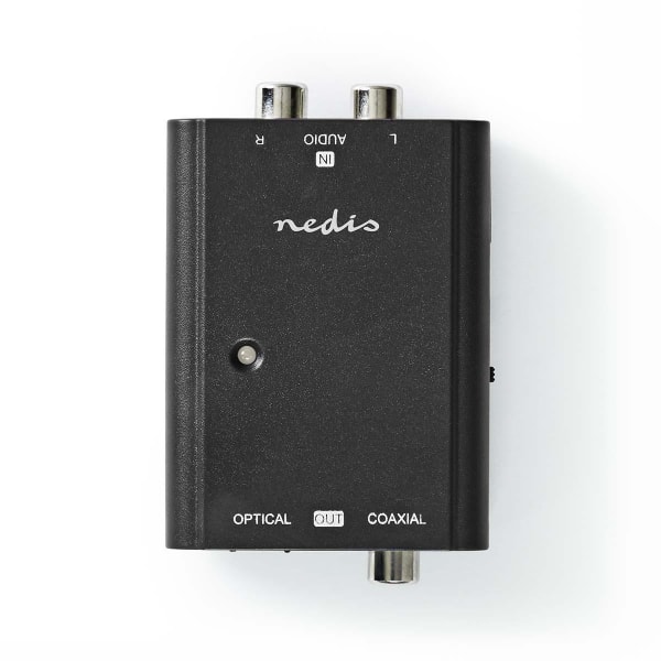 NEDIS - Digital Audio Converter 1Weg Stereo-Audio in Toslink o. RCA