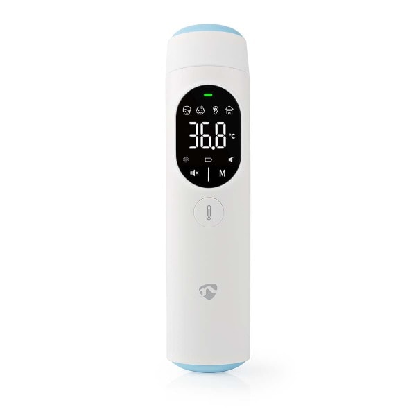 NEDIS - Infrarot-Fieberthermometer Ohr/Stirn 40Speicher App ws