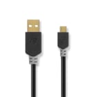 NEDIS - USB-Kabel 2.0 USB auf Micro-USB 480Mbps verg PVC 2m ant