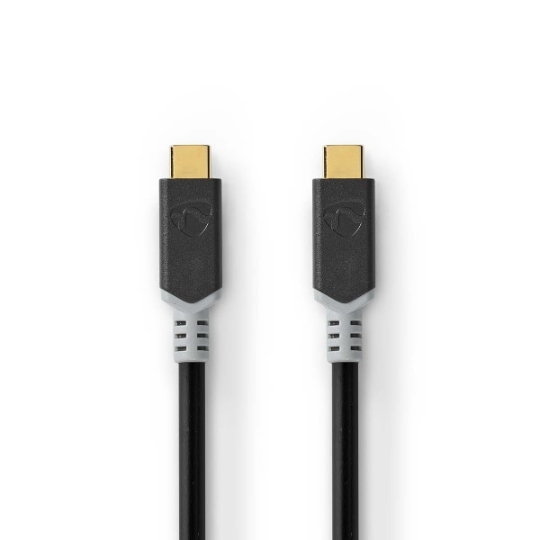 NEDIS - USB-Kabel 3.2Gen2x2 2xUSB-C St. 20Gbps vergoldet PVC 2m si