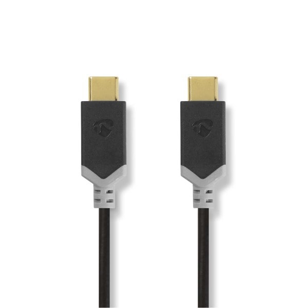 NEDIS - USB-Kabel 3.2Gen1 2xUSB-C St. 5Gbps vergoldet PVC 2m sw