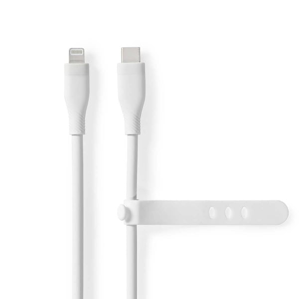 NEDIS - Lightning Kabel 8Pin auf USB-C 480Mbps Silikon 1.5m ws