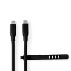 NEDIS - USB-Kabel 3.2Gen1 2xUSB-C St. 5Gbps Silikon 1.5m sw