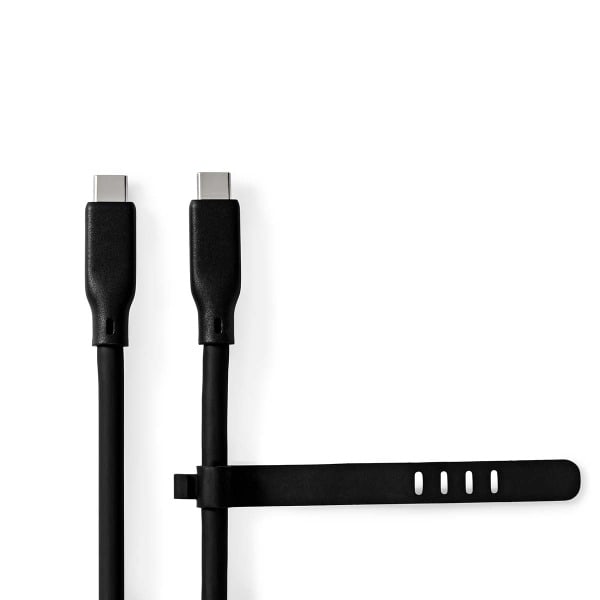 NEDIS - USB-Kabel 3.2Gen2 2xUSB-C St. 20Gbps Silikon 1m sw