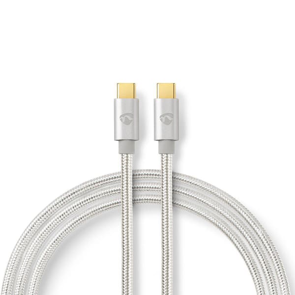 NEDIS - USB-Kabel 2.0 2xUSB-C St. 480Mpbs vergold. 2m si