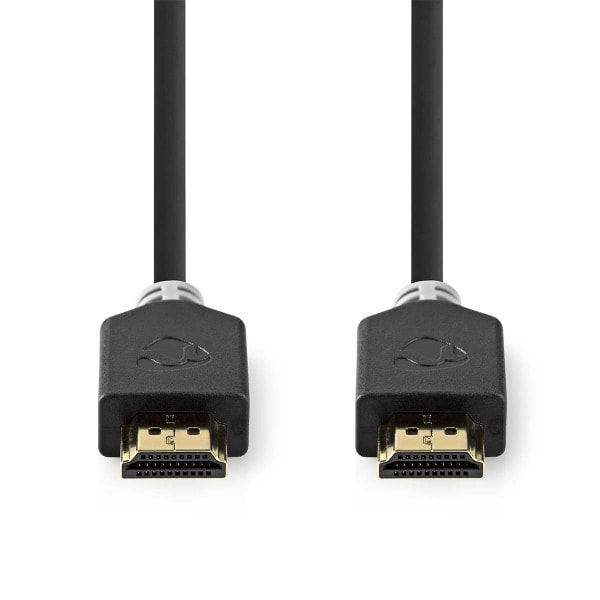 NEDIS - HighSpeed HDMI-Kabel 4K 3D Ethernet St-St vergoldet 2m anth