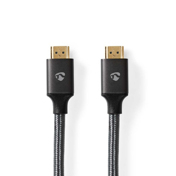 NEDIS - HighSpeed HDMI-Kabel 4K 3D Ethernet St-St vergoldet 2m gr