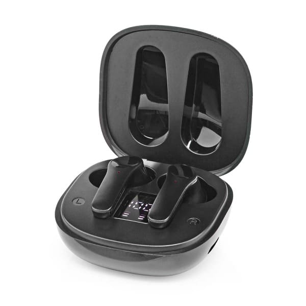 NEDIS - Kopfhörer InEar Bluet.5.0 10mm Mikro USB Ladegehäuse sw