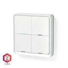 NEDIS - Wandschalter Zigbee Wandh. 85x85mm Andr/iOS ws