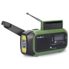 NEDIS - Notfallradio Dyn DAB+/FM Akku Solar Taschenl. USB-Ladef. gn
