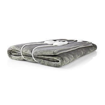 NEDIS - Heizdecke 160x140cm 9St. Überhitzs. Timer b.9h Vlies grau