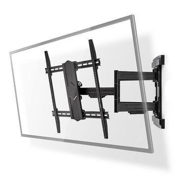 NEDIS - TV-Wandhalterung vollb 43-90'' 70kg 180°dreh-, 17°neigbar sw