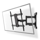 NEDIS - TV-Wandhalterung vollb 43-90'' 70kg 180°dreh-, 17°neigbar sw