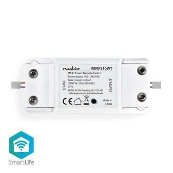 NEDIS - PowerSwitch WLAN Klemmleiste Andr/iOS 9x4x2.5cm