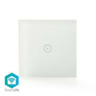 NEDIS - Wandschalter WLAN Single Wandh. 86x86mm Andr/iOS Glas ws