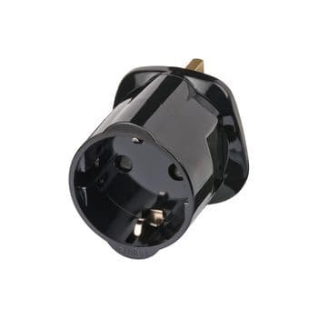 BRENNENSTUHL - Reisestecker f. Großbritannien TypG Schutzkont. 13A/250V sw