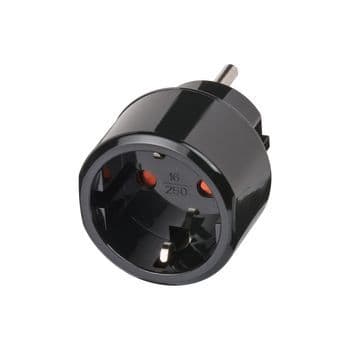 BRENNENSTUHL - Reisestecker f. USA TypB Schutzkontakt 15A/125V sw