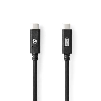 NEDIS - USB-Kabel USB-3.2Gen2 2xUSB-C-St. 10Gbps PVC 1m sw