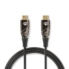 NEDIS - HighSpeed HDMI-Kabel AOC 4K Ethernet St-St vergoldet 50m sw