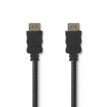 NEDIS - HighSpeed HDMI-Kabel 4K 3D Ethernet vergoldet 50m sw