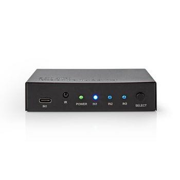NEDIS - HDMI Switch UHD 4K2K 3D HDCP2.2 USB 1HDMI-out 2HDMI-in ant