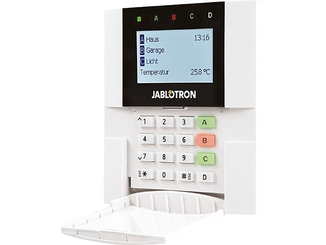 JABLOTRON - VG! Bus-Bedienteil mit Tastatur, Display und RFID-Lesegerät