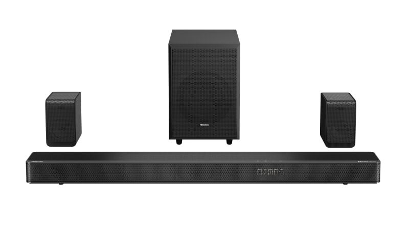 HISENSE - Soundbar 5.1.2 500W BT DolbyAtm DTS:X kabell.Subw HDMI FB sw