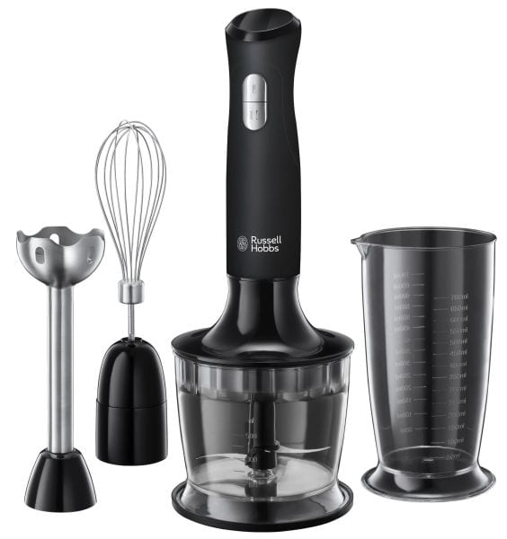 RUSSELL HOBBS - Stabmixer 3in1 500W 2St Metallfuß Messb.700ml Zerkl Besen sw