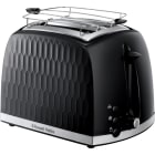 RUSSELL HOBBS - Toaster 2Scheiben 850W 6St. Auft. Aufw. Brötchenaufsatz sw