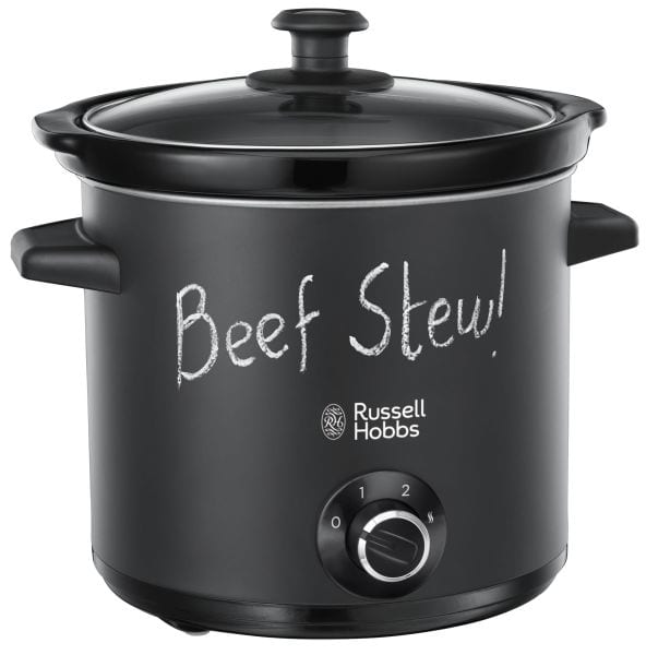 RUSSELL HOBBS - Schongarer 200W 3.5L 3Temp.Einst. Warmhaltef. Keramiktopf sw