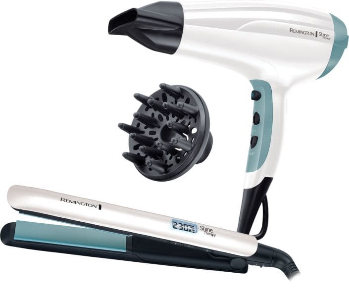 REMINGTON - aus:Glätteisen schmal 150-230G+Haarfön D5216 2300W ws-türkis