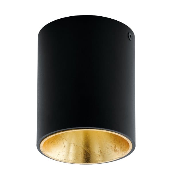 EGLO - DL/1 RUND SCHWARZ/GOLD 'POLASSO PRO'