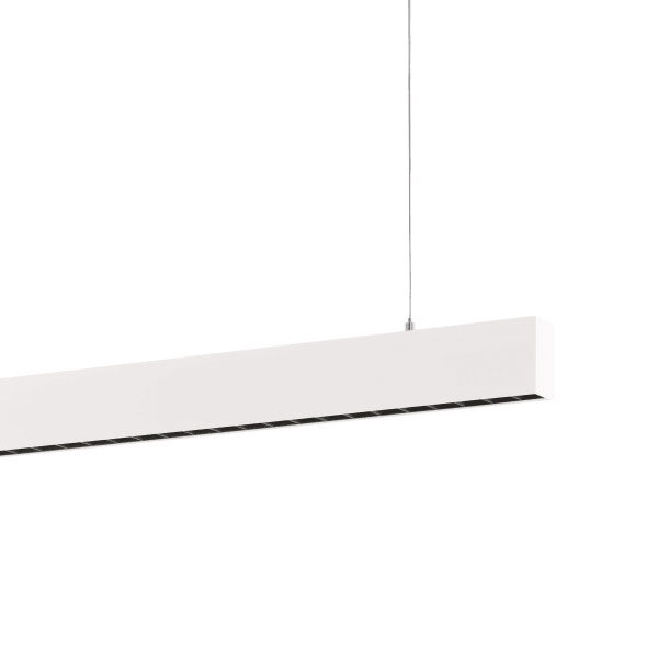 EGLO - LED-Büro-Hängeleuchte direkt/indirekt mit Sensor weiss  L: 2196mm 3000K