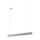 EGLO - LED-Büro-Hängeleuchte direkt/indirekt mit Sensor silber  L: 2196mm 4000K