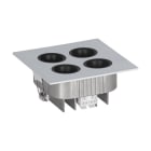 EGLO - LED-Einbauleuchte silber  4000K
