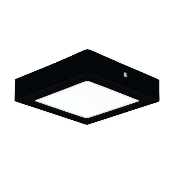 EGLO - LED-Aufbauspot schwarz 170x170mm / CCT