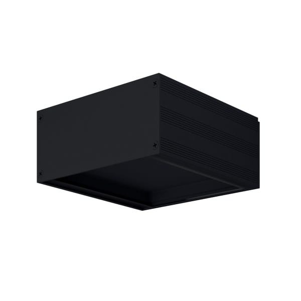 EGLO - Wandaufbauleuchte indirekt schwarz 155x155 4000K