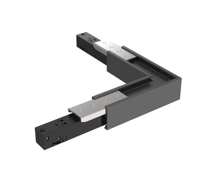 EGLO - 48V SLIM TRACK L-CORNER HOR. BLACK