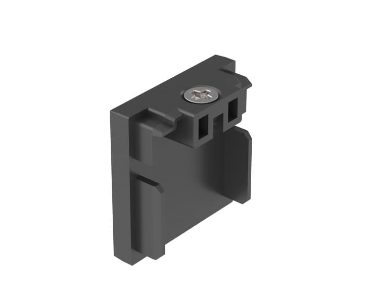 EGLO - 48V SLIM TRACK ENDCAP 2 PCS BLACK