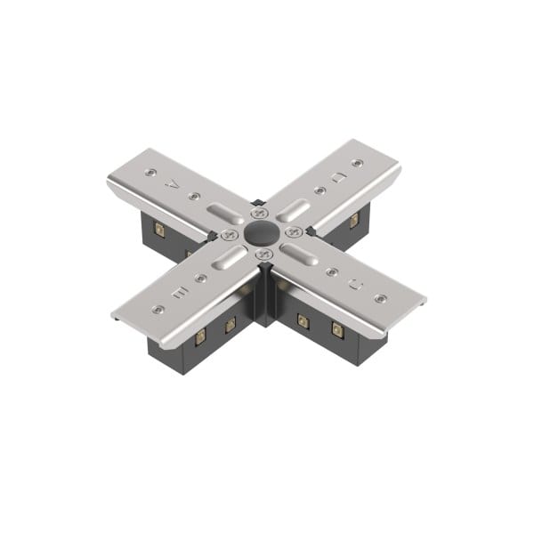 EGLO - 48V SLIM TRACK X-CONNECTOR BLACK