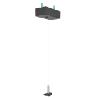 EGLO - 48V SLIM/BASIC PENDANT KIT CANOPY BLACK