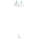 EGLO - 48V SLIM/BASIC PENDANT KIT CANOPY WHITE