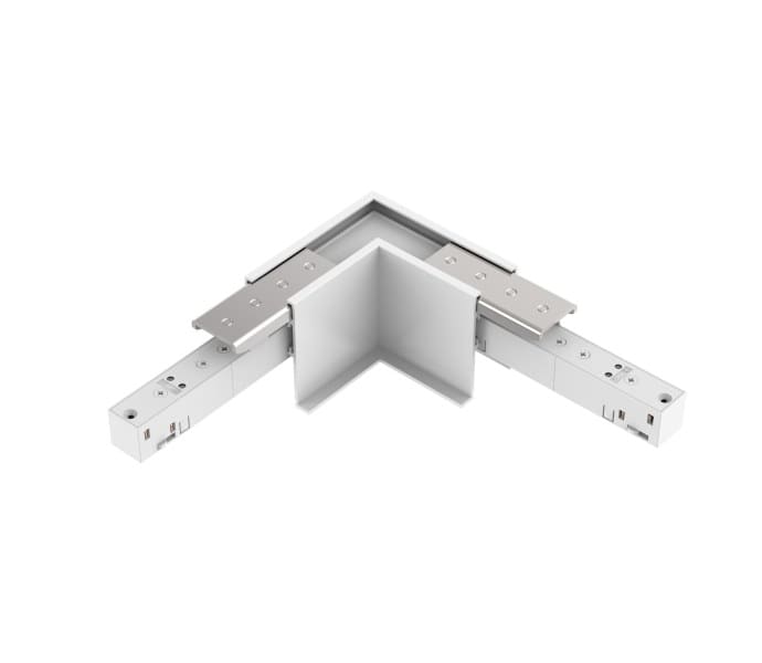 EGLO - 48V RECESSED TRACK L-CORNER HOR. WHITE