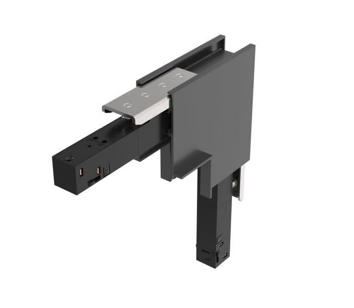 EGLO - 48V RECESSED TRACK L-CORNER VER. BLACK