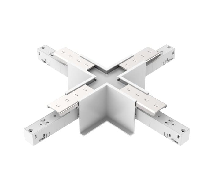 EGLO - 48V RECESSED TRACK X-CONNECTOR WHITE