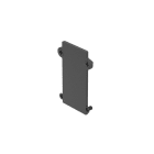 EGLO - 48V FRAMELESS TRACK ENDCAP 2 PCS BLACK