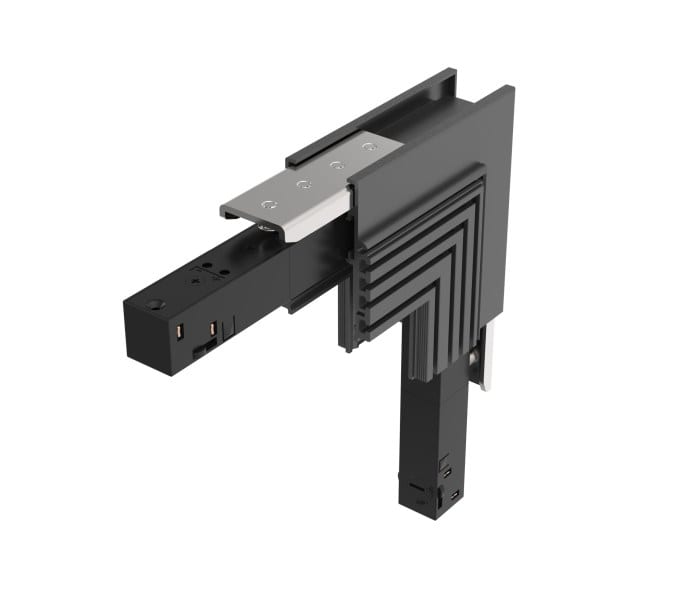 EGLO - 48V FRAMELESS TRACK L-CORNER VER. BLACK