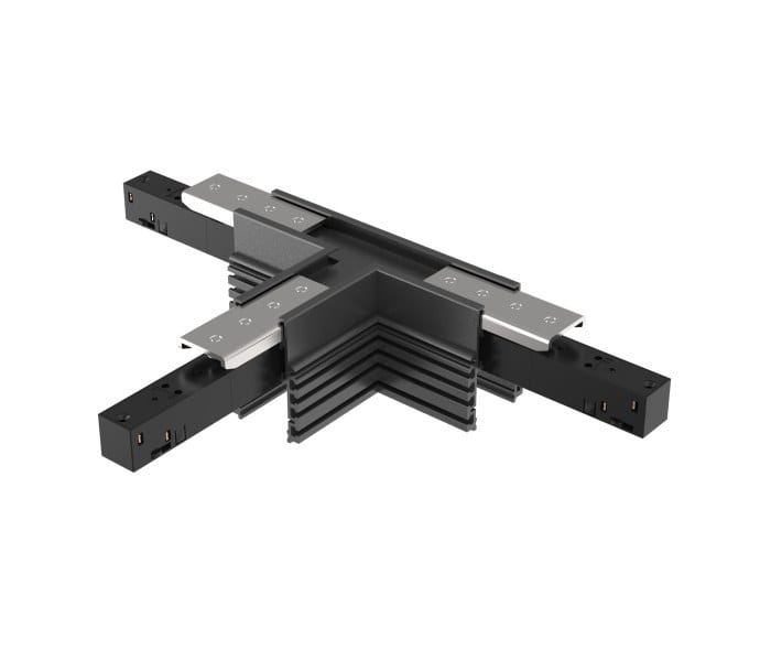 EGLO - 48V FRAMELESS TRACK T-CONNECTOR BLACK